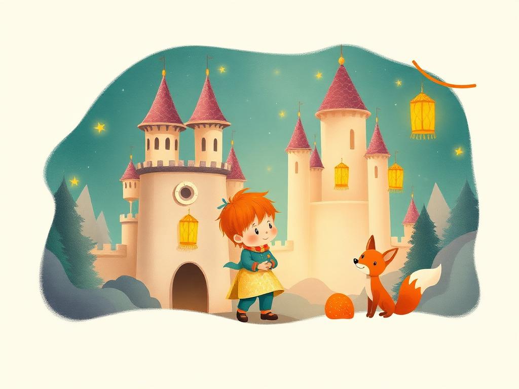 Illustration of an enchanted lantern-lit kingdom